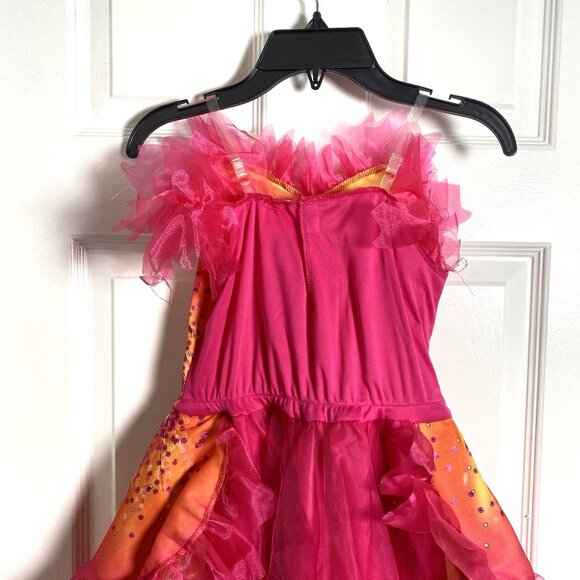 NBCUniversal Girls' Wicked Glinda Upland Oz Dust Deluxe Costume Dress Pink 4-6x - Picture 10 of 11